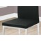 Monarch Specialties Dining Chair, Set Of 2, Side, Upholstered, Kitchen, Dining Room, Pu Leather Look, Black, Chrome I 1092 - alternate 4